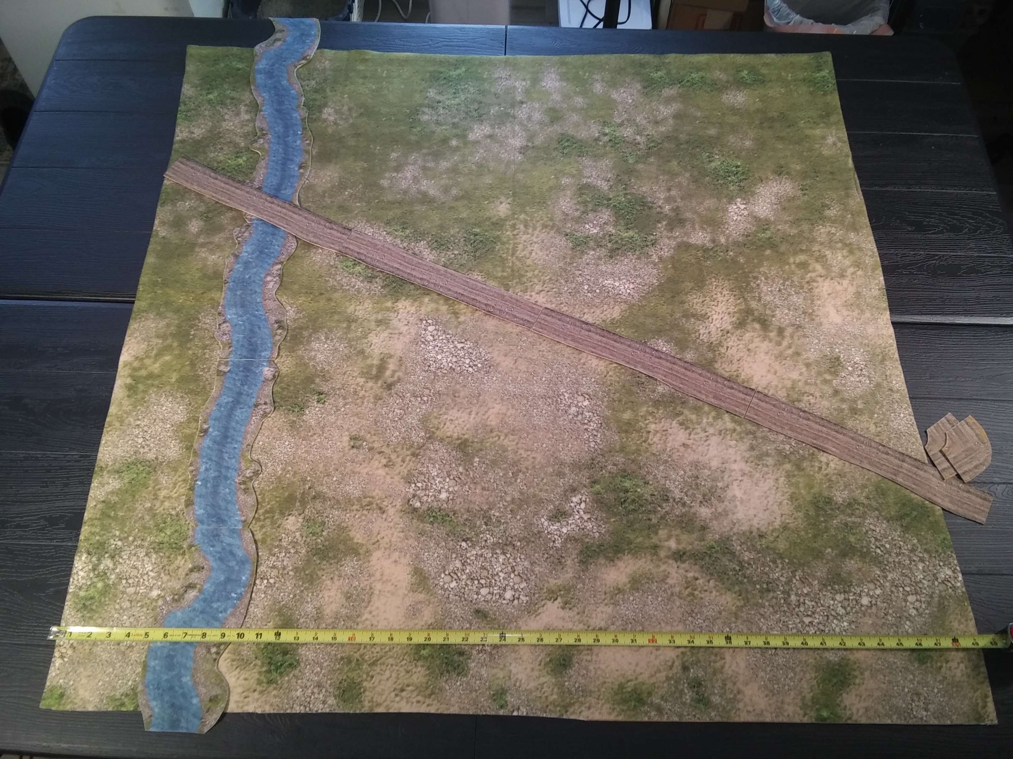 Frontier Riverlands FeltPro™ 4ft x 4ft Combo Battle Mat