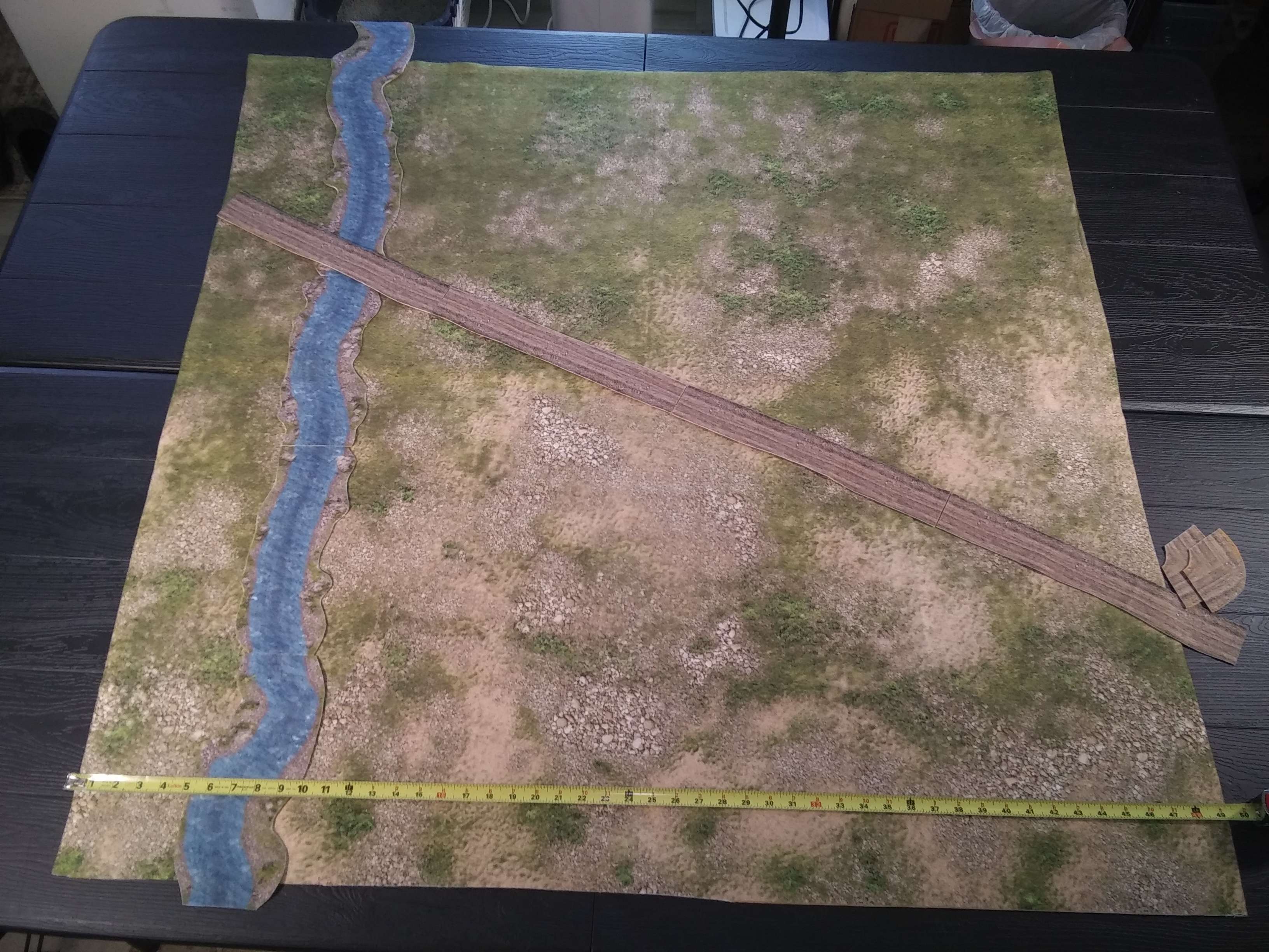 Frontier Riverlands FeltPro™ 4ft x 4ft Combo Battle Mat