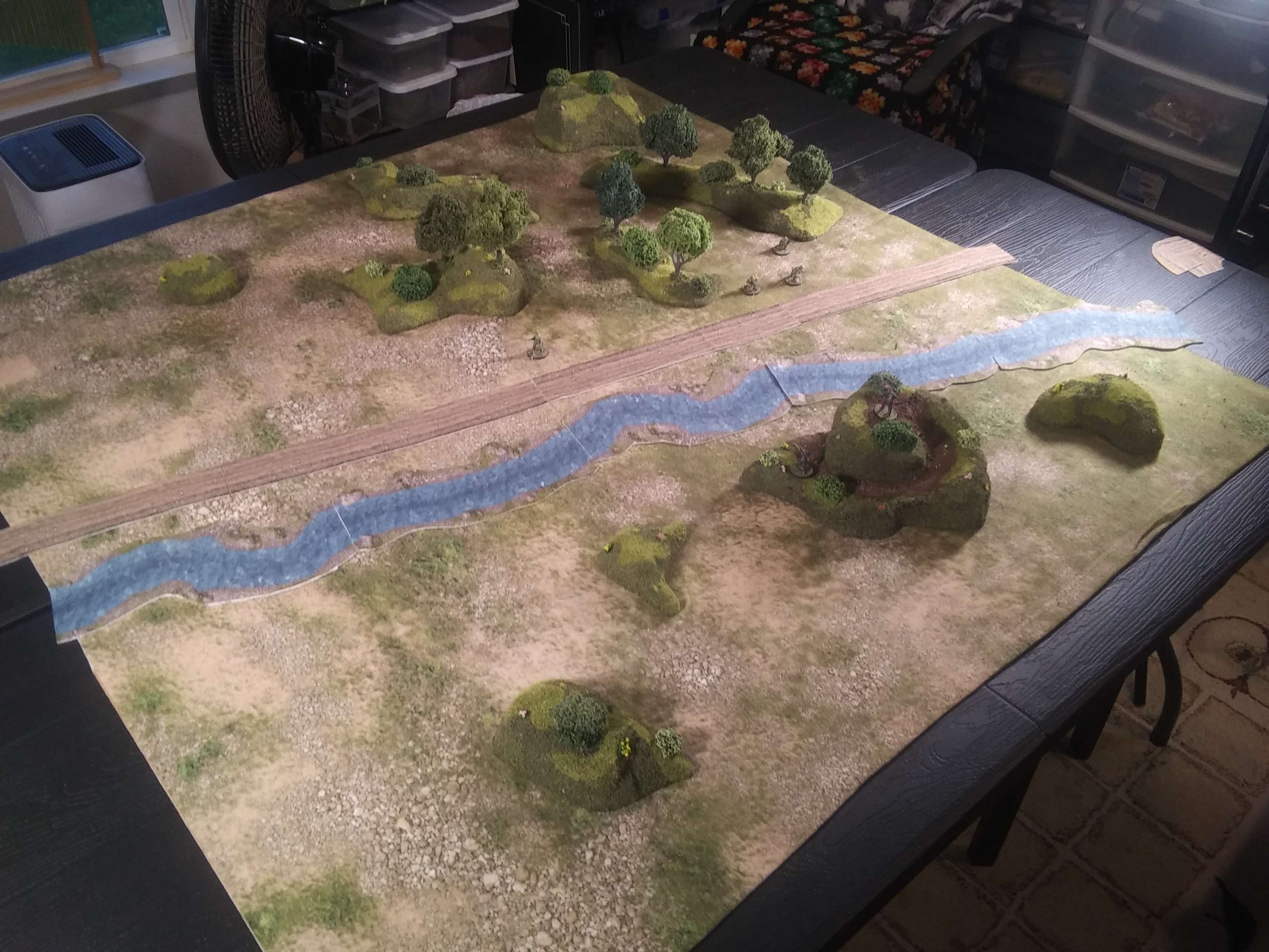 10 Piece Handcrafted Forest & Hill Terrain Set – 28mm Wargaming Scenery