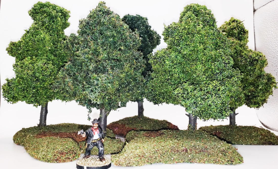 28mm Handmade Tree Set (13 trees) - SHIPS FREE!