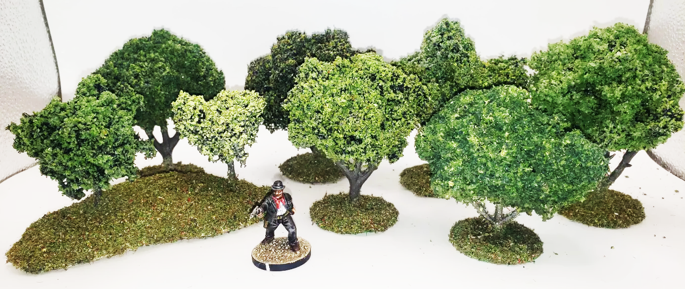 28mm Handmade Tree Set (13 trees) - SHIPS FREE!
