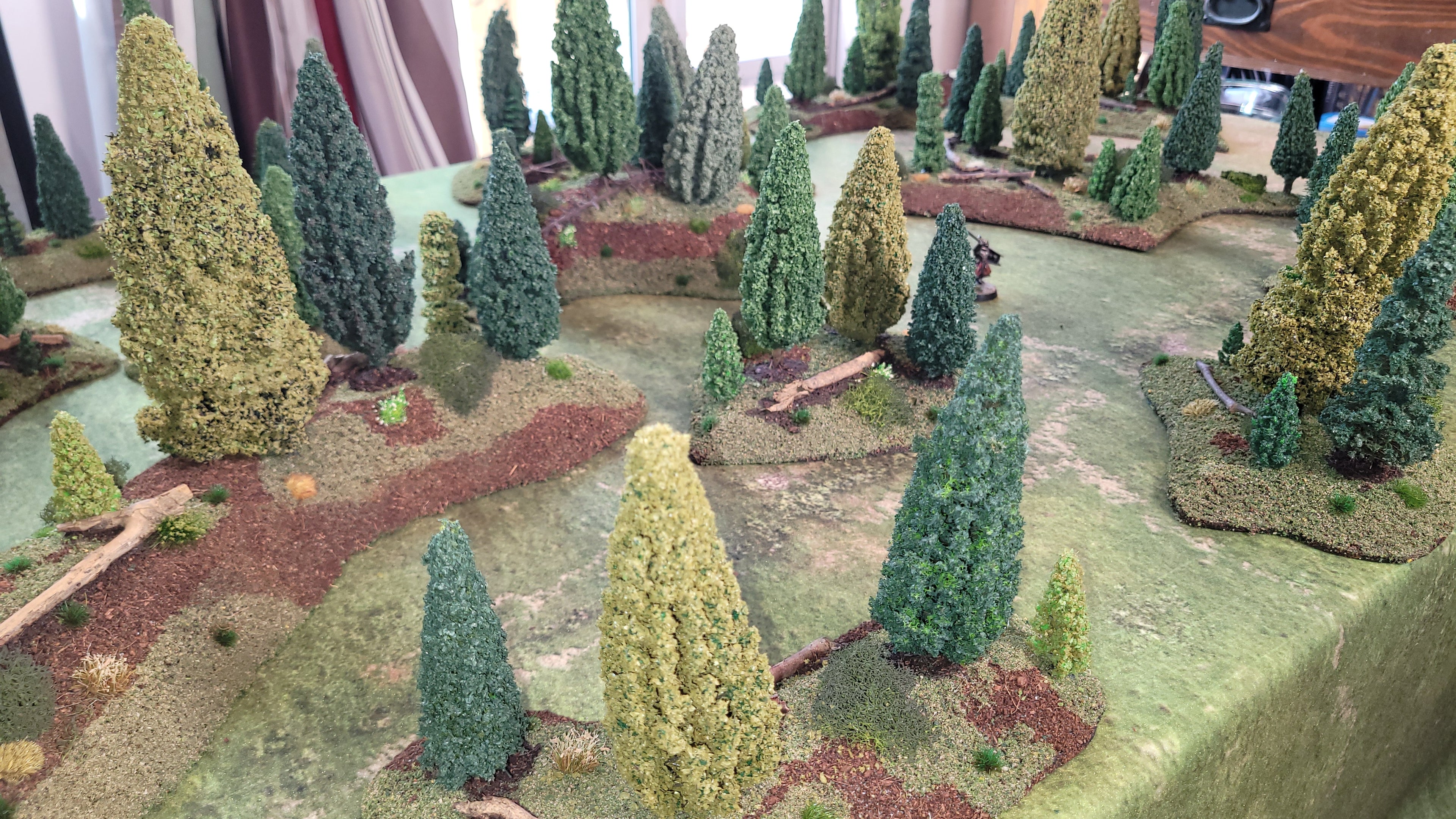 15-Piece Modular Pine Forest Terrain Set – 28mm Wargaming Scenery