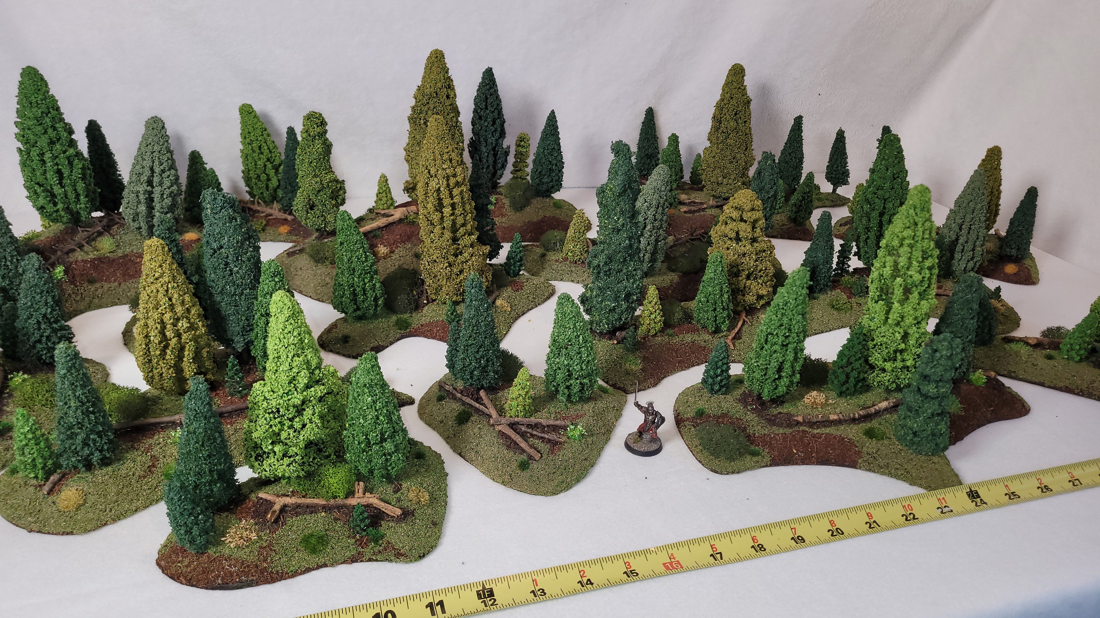15-Piece Modular Pine Forest Terrain Set – 28mm Wargaming Scenery