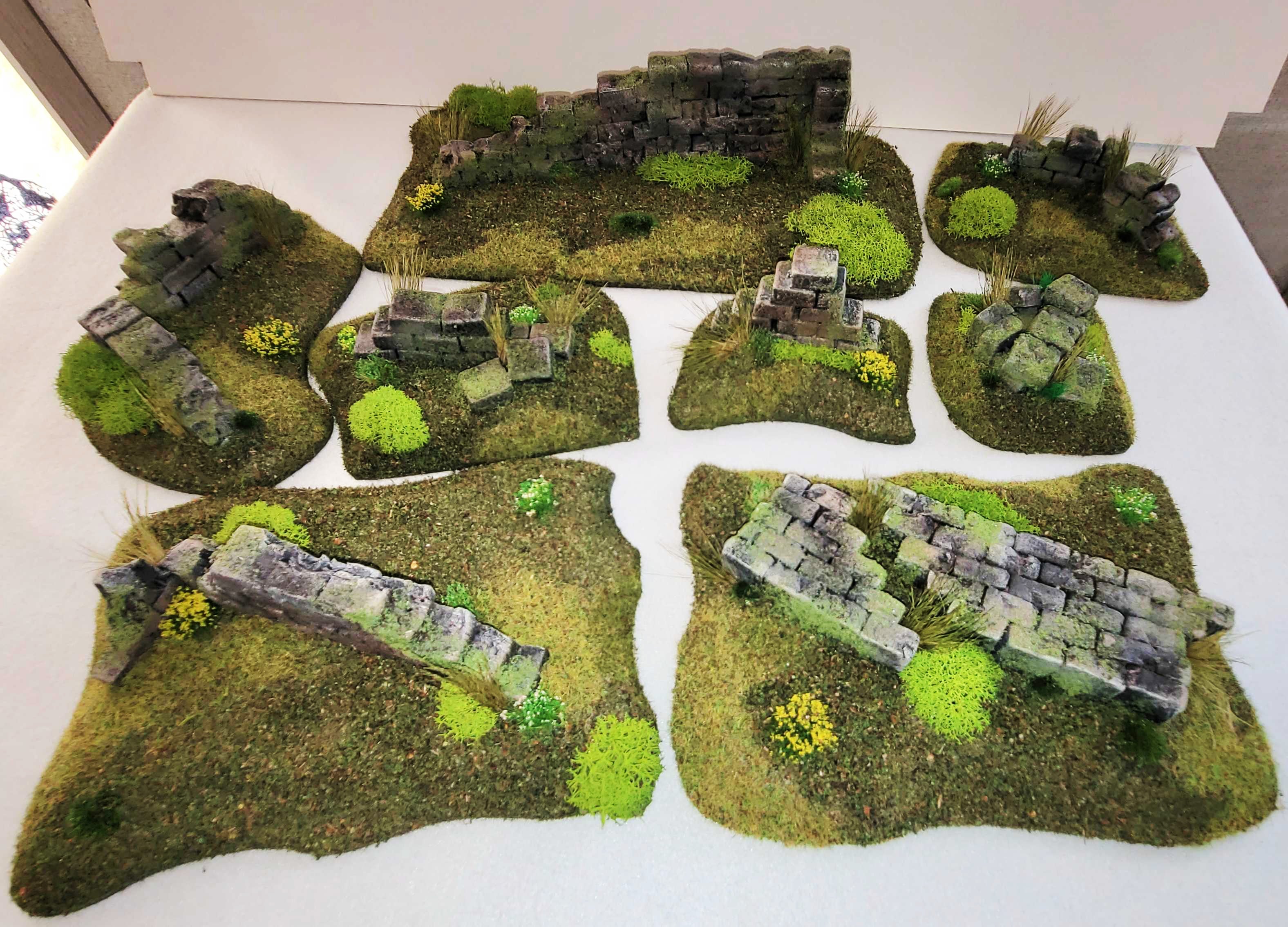 Ancient Stone Ruins Scatter Terrain Set – 28mm Modular Wargaming Scenery SHIPS FREE