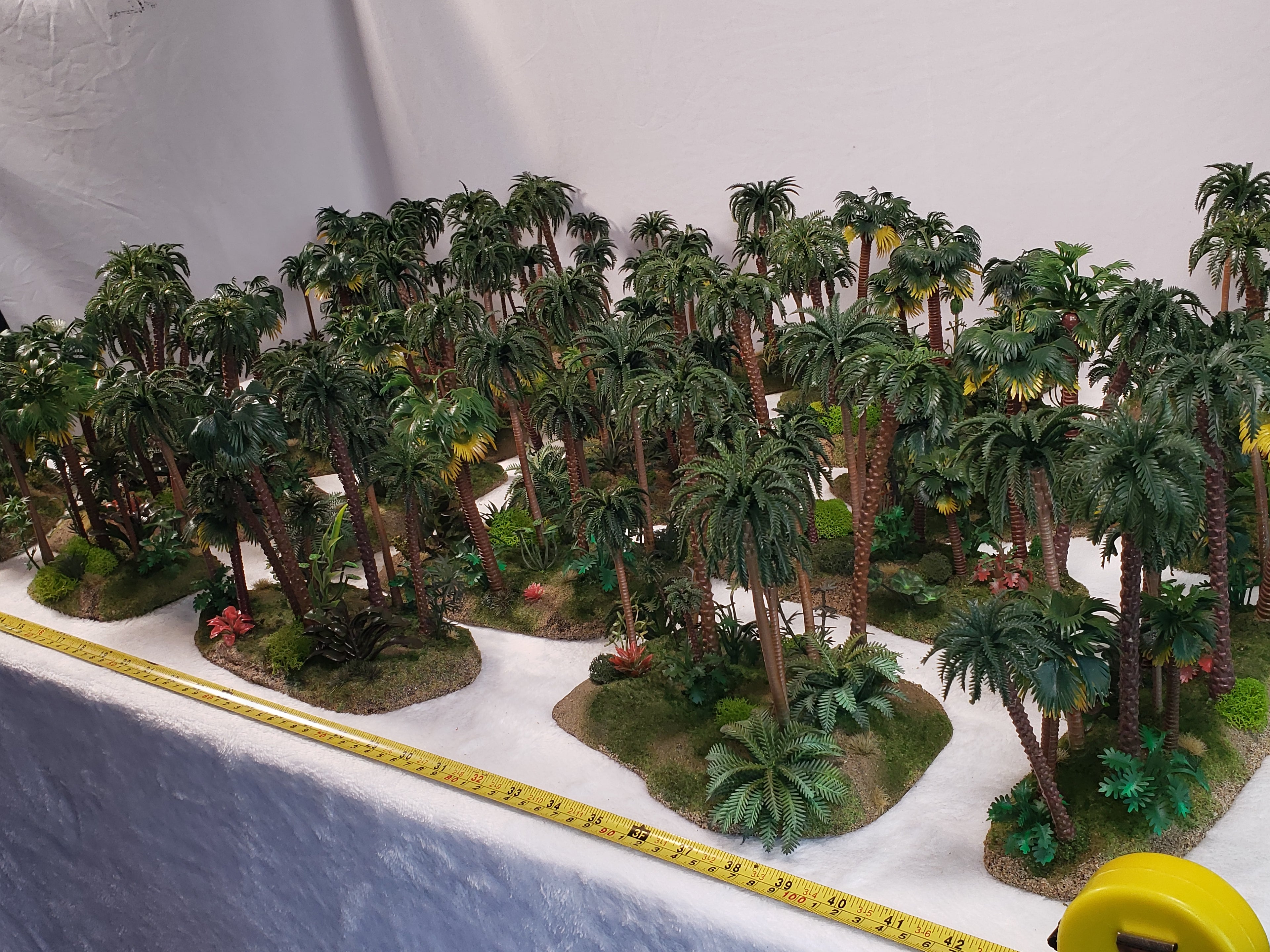 Mega Jungle Set - 25 Premium 28mm Terrain Pieces + 20 Bases + Matching Flock | Ready-to-Play Tropical Battlefield