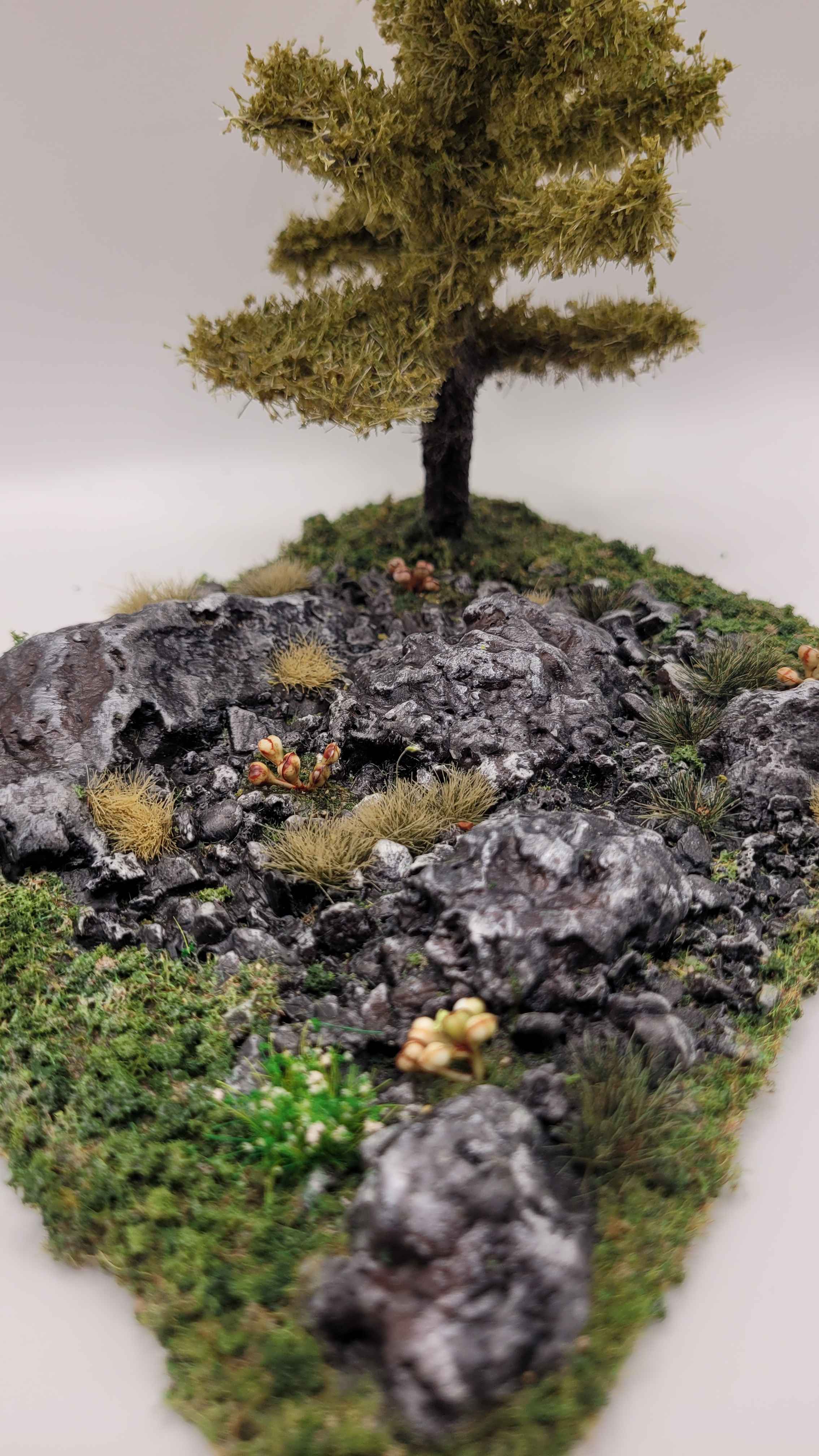 Rocky Highlands Modular Terrain Set | 5piece 28mm Wargaming Scatter Terrain with Trees Ships Free
