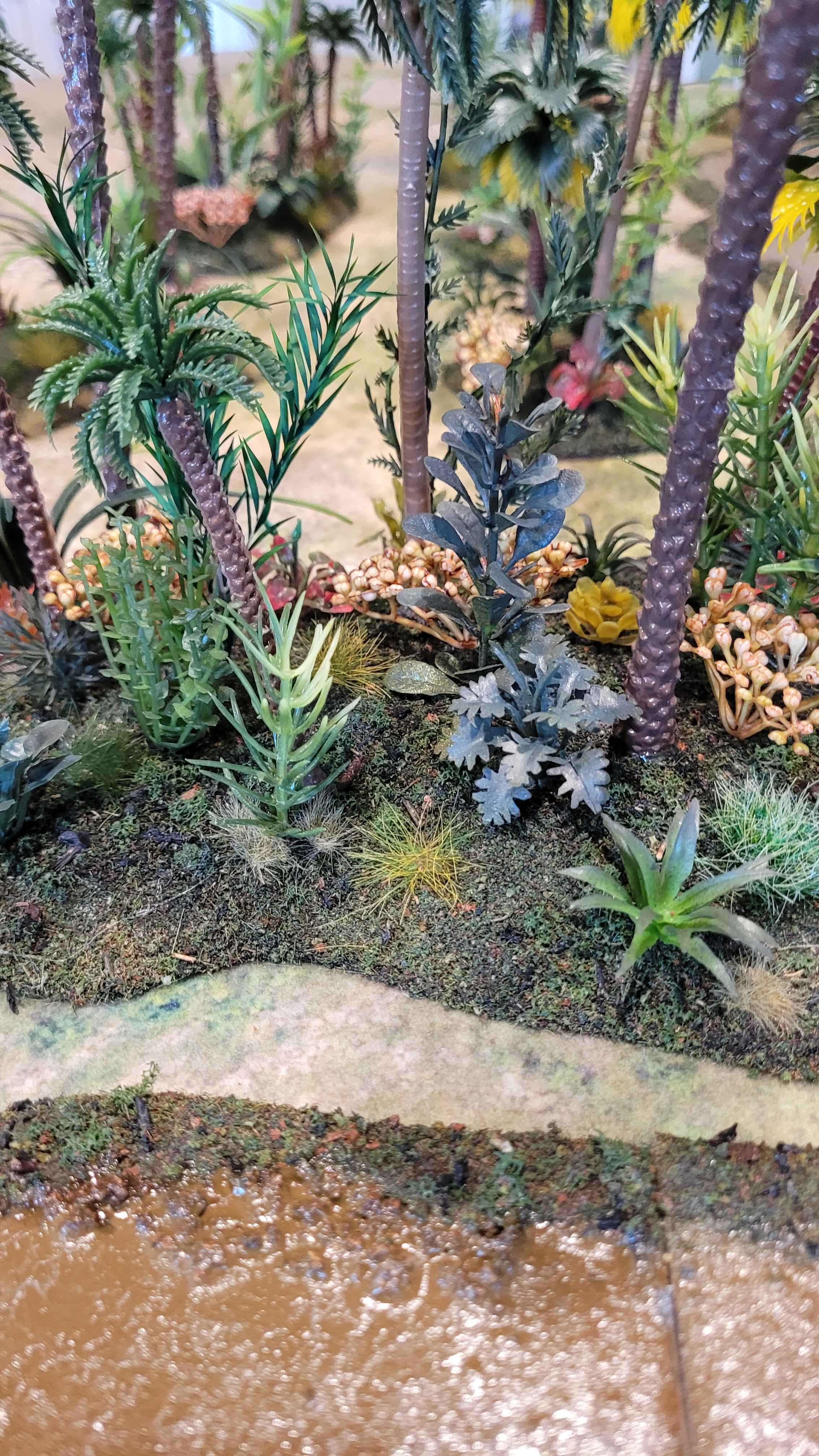 Handcrafted Vietnam/Jungle Terrain Set – River, Roads, Rice Paddy & Jungle (28mm, Multi-Scale) – 44-Piece Complete Table Set