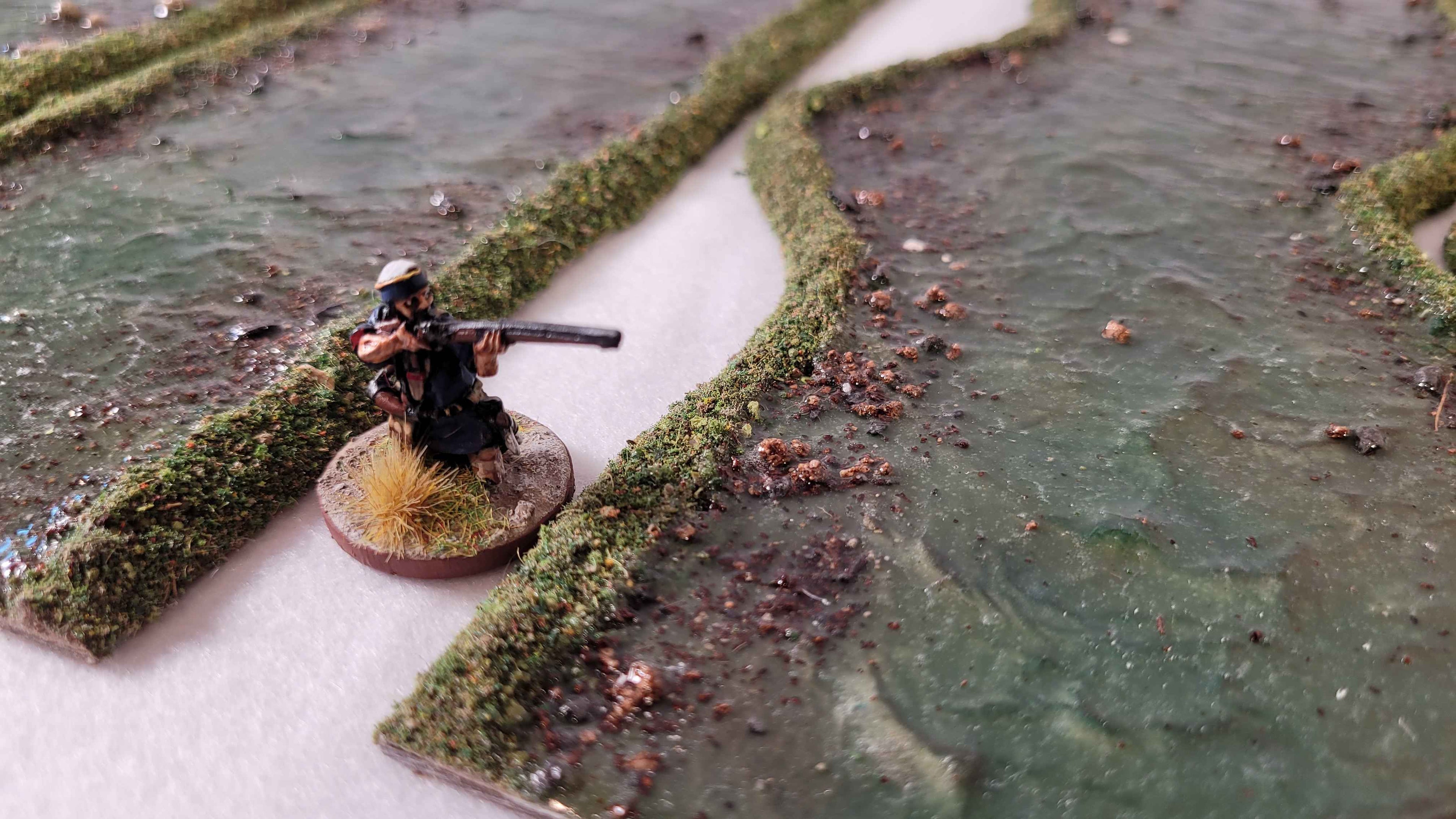 Handmade River Terrain Set – Modular Wargaming River Sections | 28mm Scale | Acrylic Base | Wargame Terrain by Chan