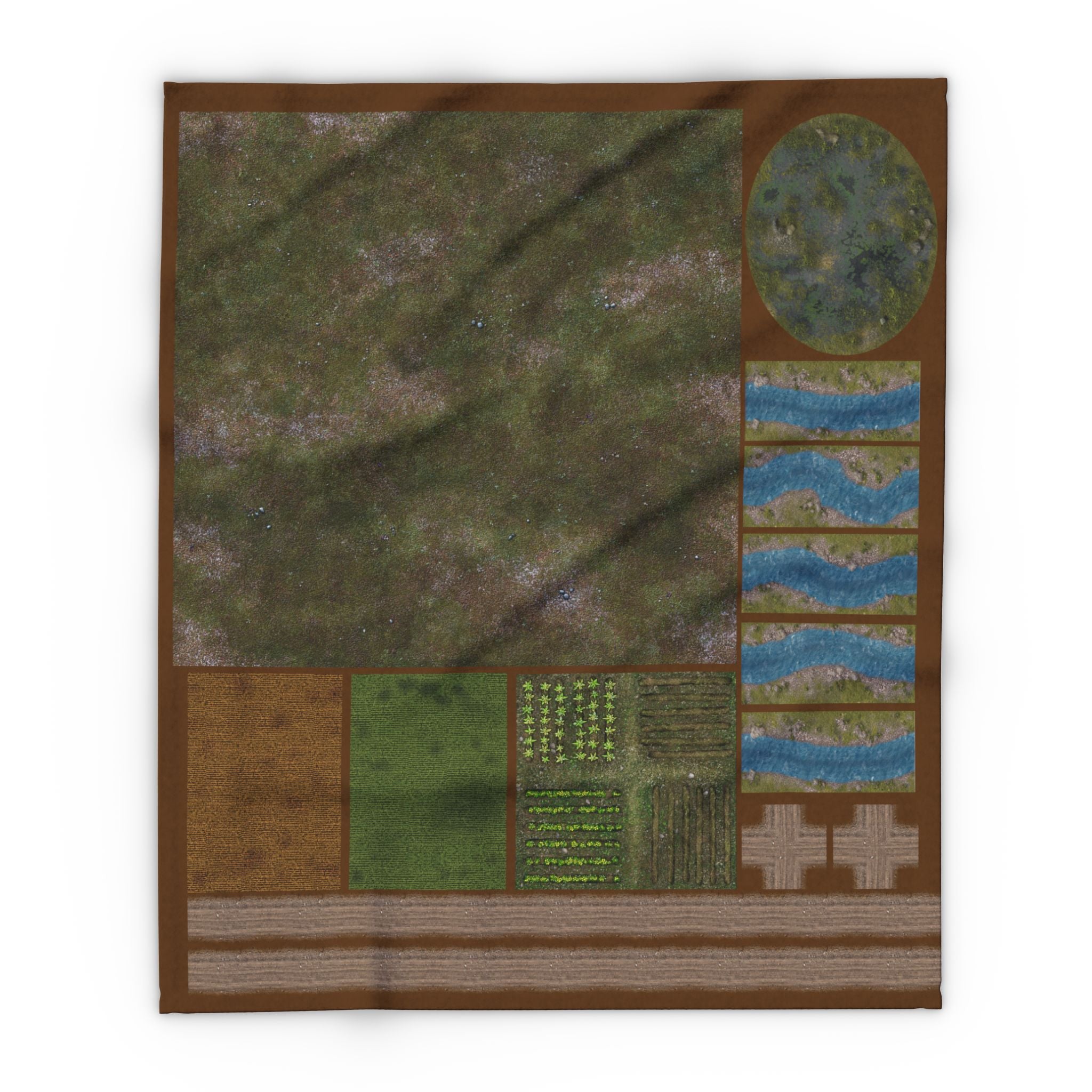 The FeltPro™ System Starter Kit - 3ft x 3ft Combo Battle Mat with Cut&Play Terrain