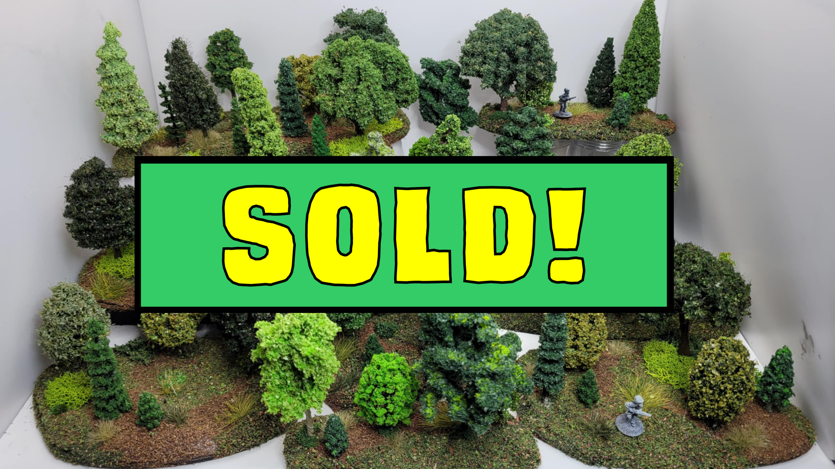 16 Piece 15mm Forest Terrain Set – Hand-Built Woodland Bases SHIPS FREE