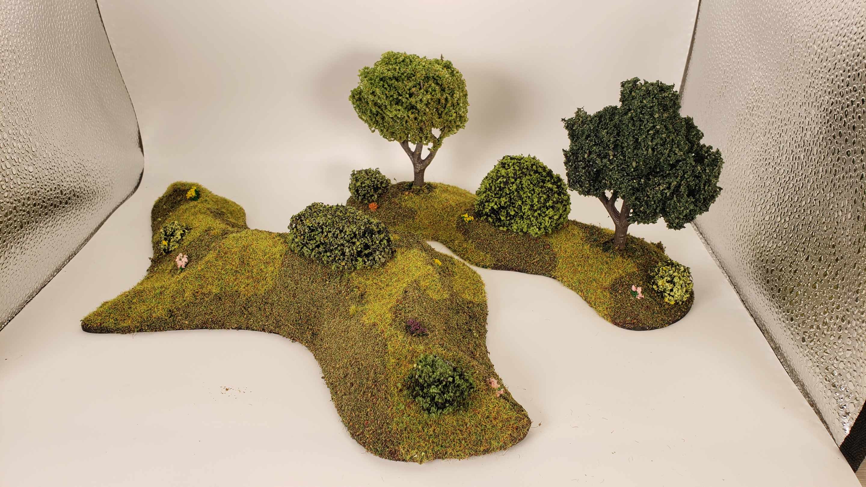 10 Piece Handcrafted Forest & Hill Terrain Set – 28mm Wargaming Scenery