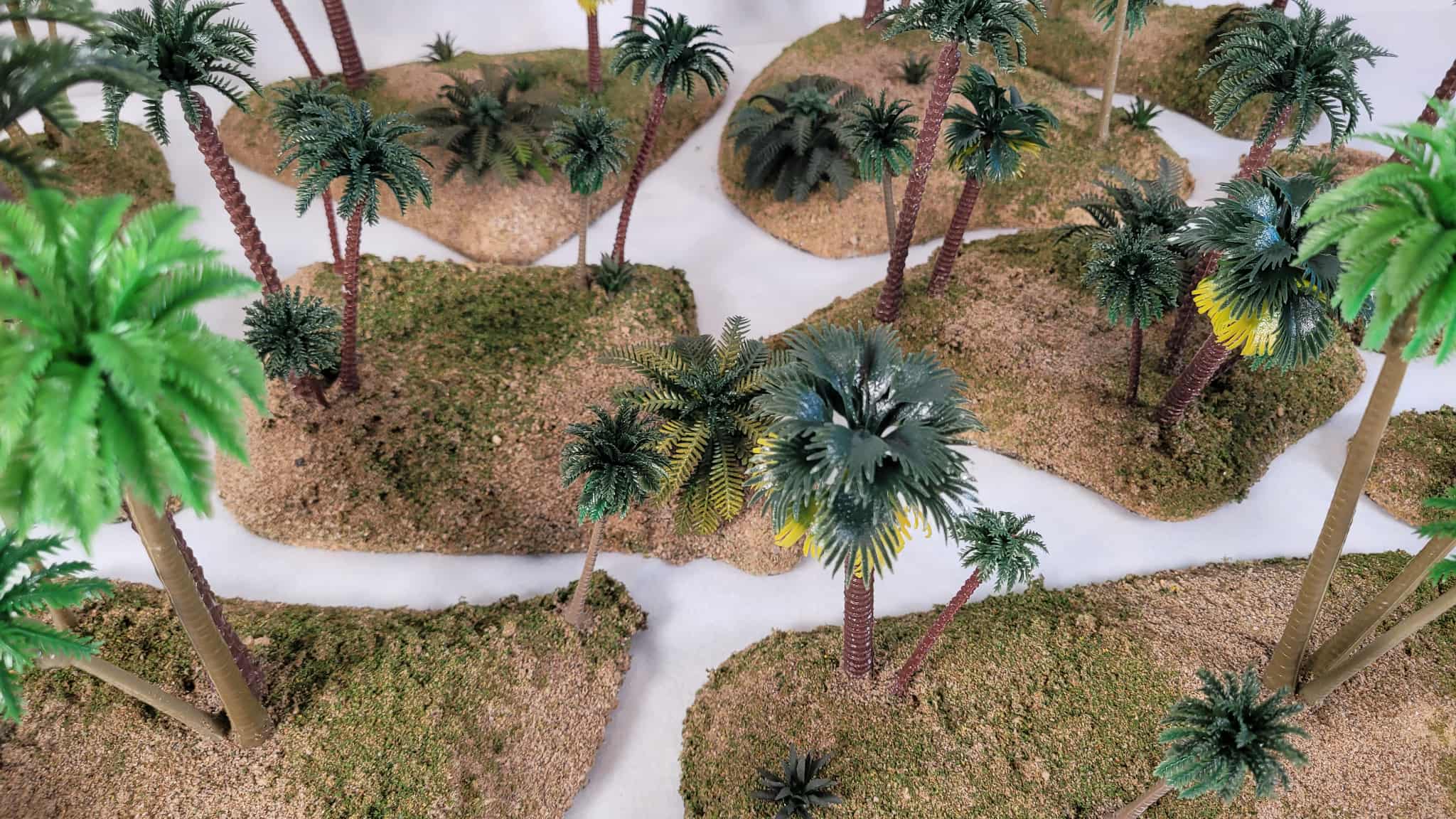 Palm Grove Scatter Pack – Ready-to-Play Oasis/Beach Terrain (28–32mm) Ships Free!