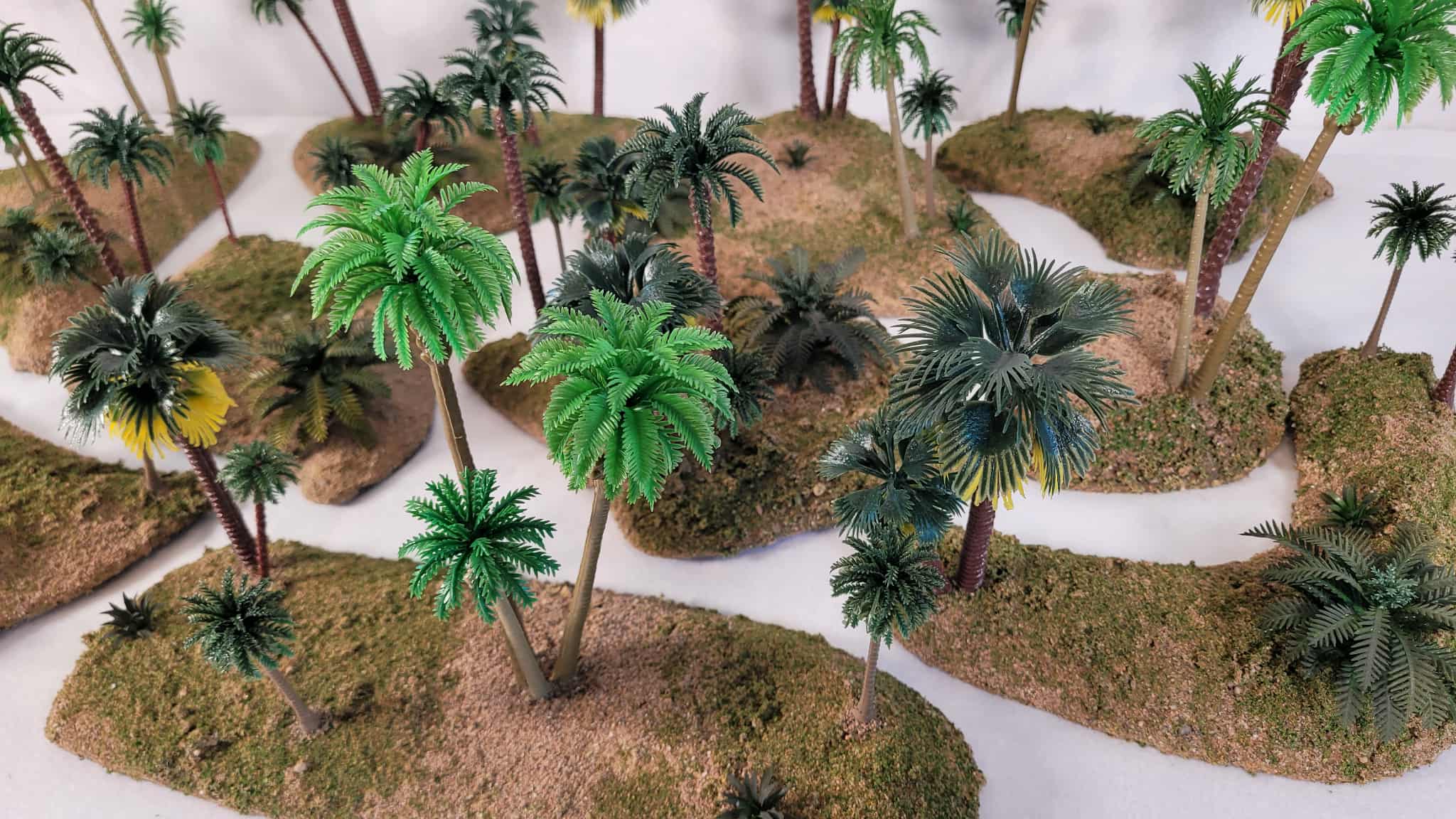 Palm Grove Scatter Pack – Ready-to-Play Oasis/Beach Terrain (28–32mm) Ships Free!