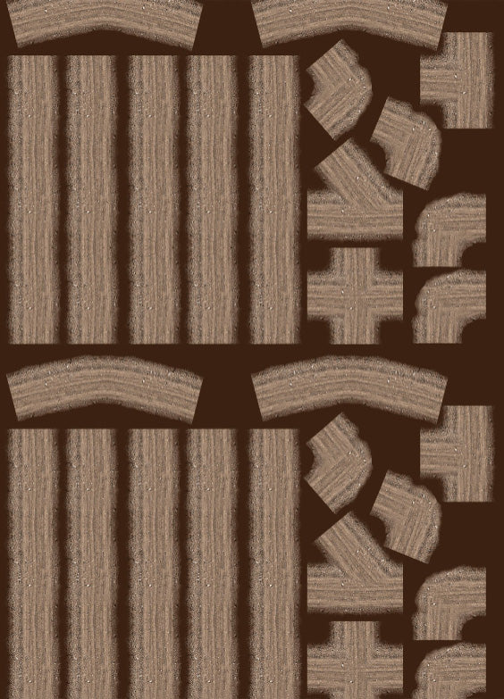 FeltPro™ Cut & Play Dirt Roads — Small (2.5" Wide)