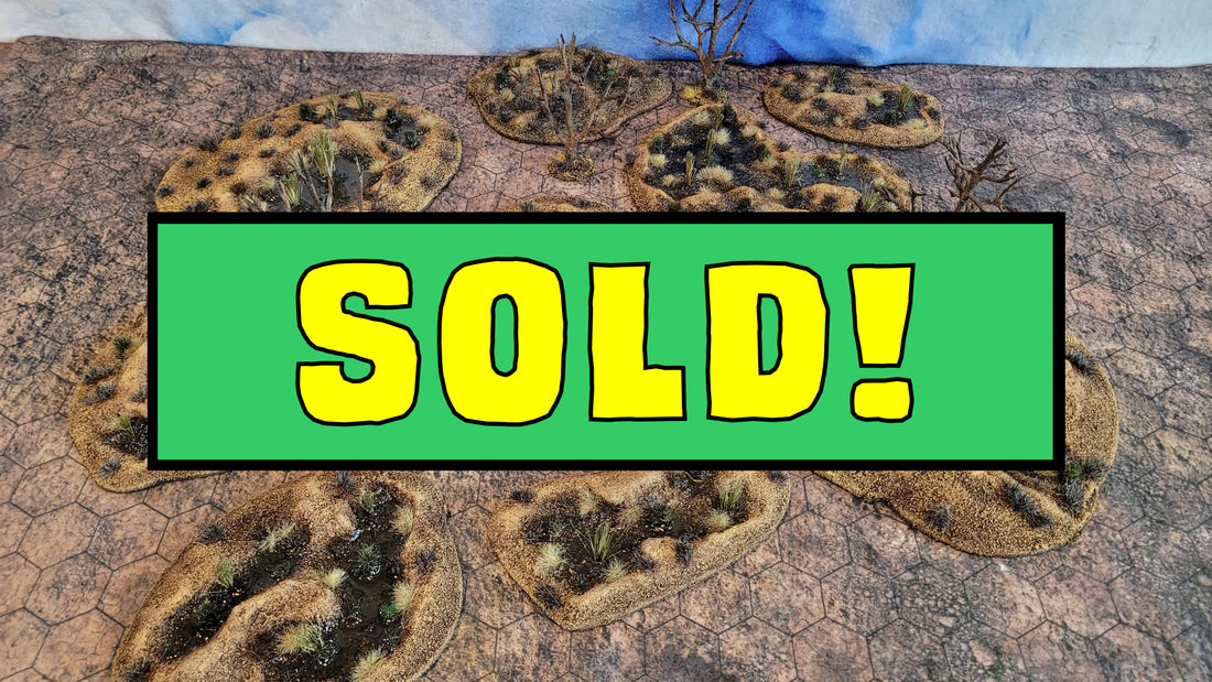 Driedwater Marsh — Handmade Wargaming Terrain Set