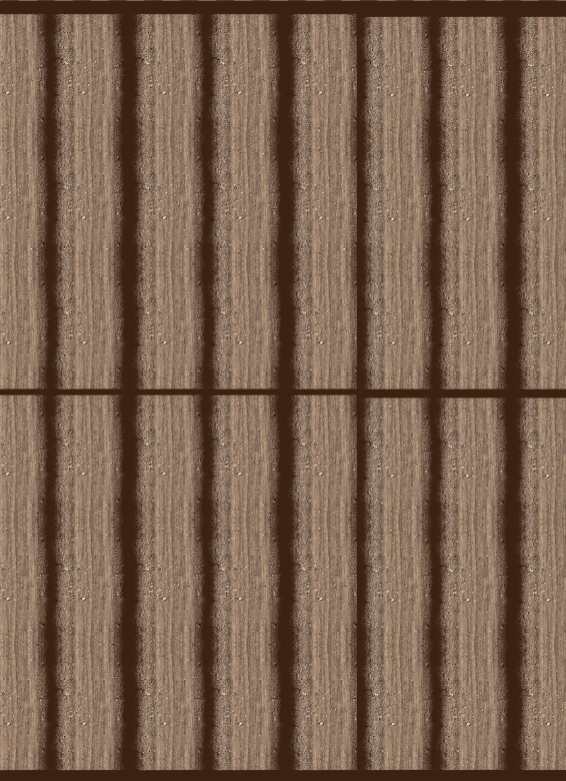 Felt sheet of 16 straight dirt road sections for wargaming, ready to cut out