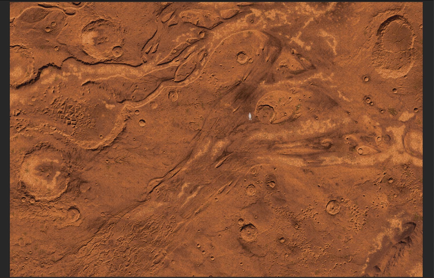 FeltPro™ Ares Vallis — Mars Wargame Mat | Sci-Fi Terrain