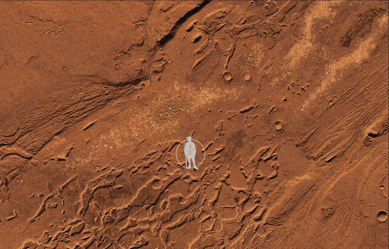 FeltPro™ Ares Vallis — Mars Wargame Mat | Sci-Fi Terrain