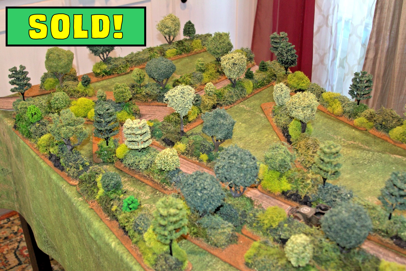 WW2 Gaming Terrain Normandy Hedgerows Bocage 24+Feet!