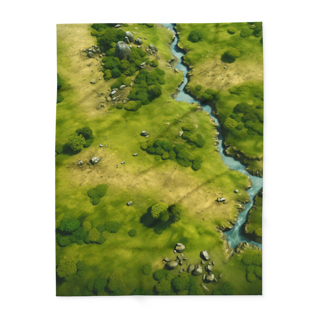 Stream in Green FeltPro™ Cloth Battle Mat