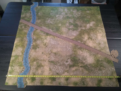 Frontier Riverlands FeltPro™ 4ft x 4ft Combo Battle Mat