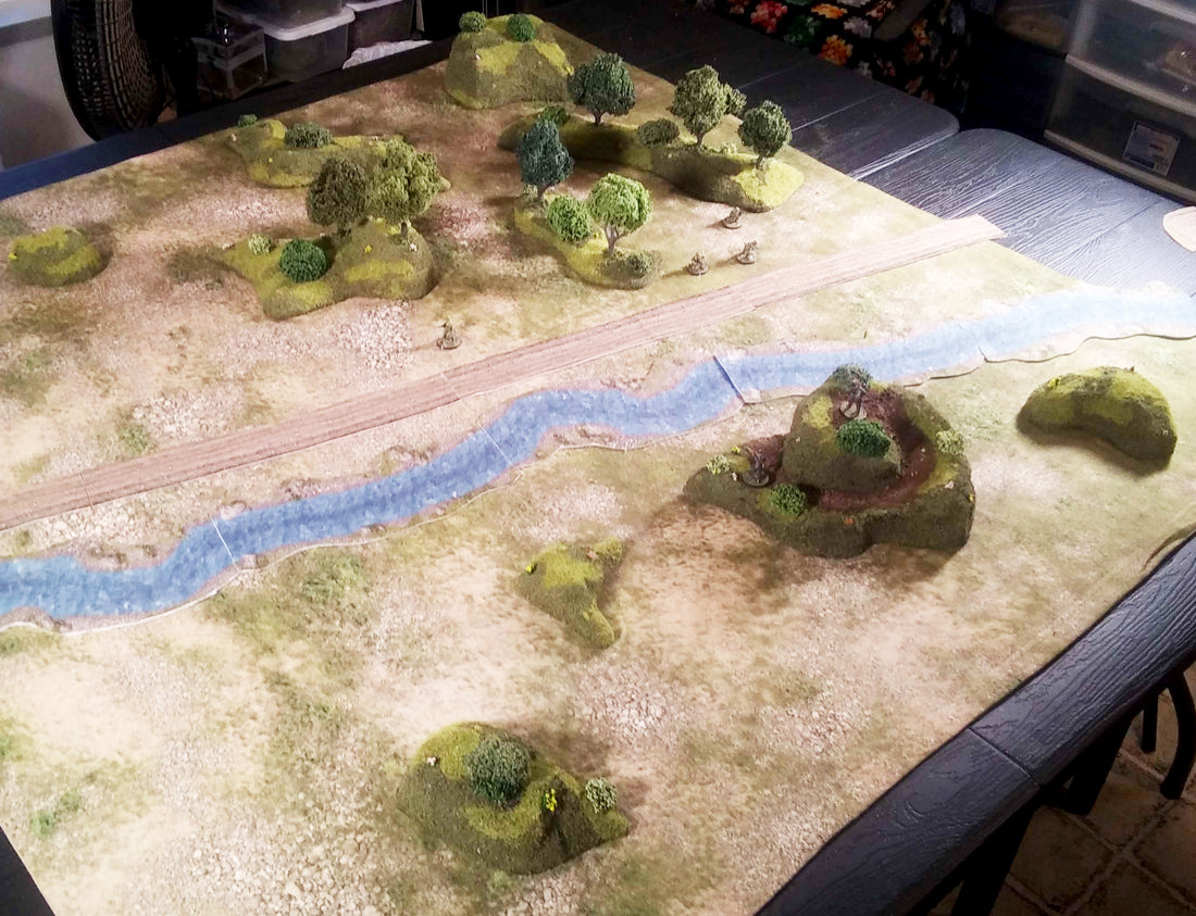 Handcrafted Forest &amp; Hill Terrain Set – 28mm Wargaming Scenery (Multi-Scale Compatible)