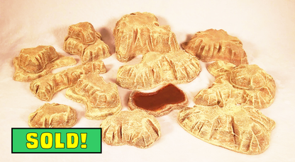 16-Piece Handcrafted Desert Terrain Set – Rocky Outcrops &amp; Wasteland Scenery