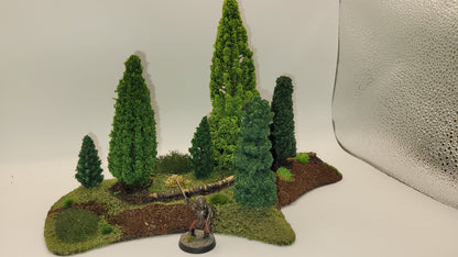 15-Piece Modular Pine Forest Terrain Set – 28mm Wargaming Scenery