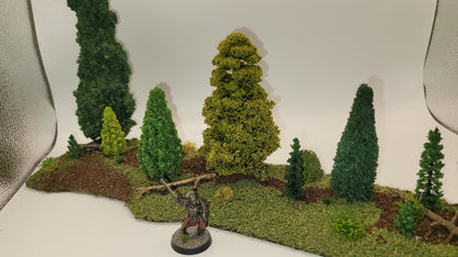 15-Piece Modular Pine Forest Terrain Set – 28mm Wargaming Scenery