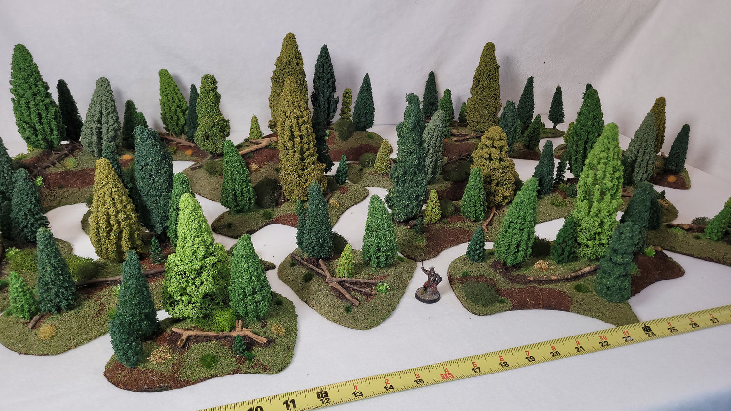 15-Piece Modular Pine Forest Terrain Set – 28mm Wargaming Scenery