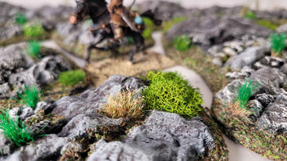 Rocky Grounds - Modular Rough Terrain Set for 28mm Tabletop Gaming - 10 Piece Scatter Terrain Collection