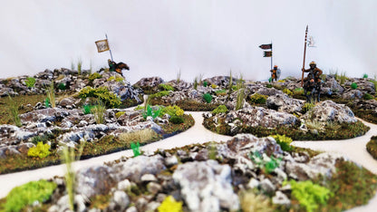 Rocky Scrubland Scatter Terrain Set – 10 Pieces (MDF Bases, Free Shipping)