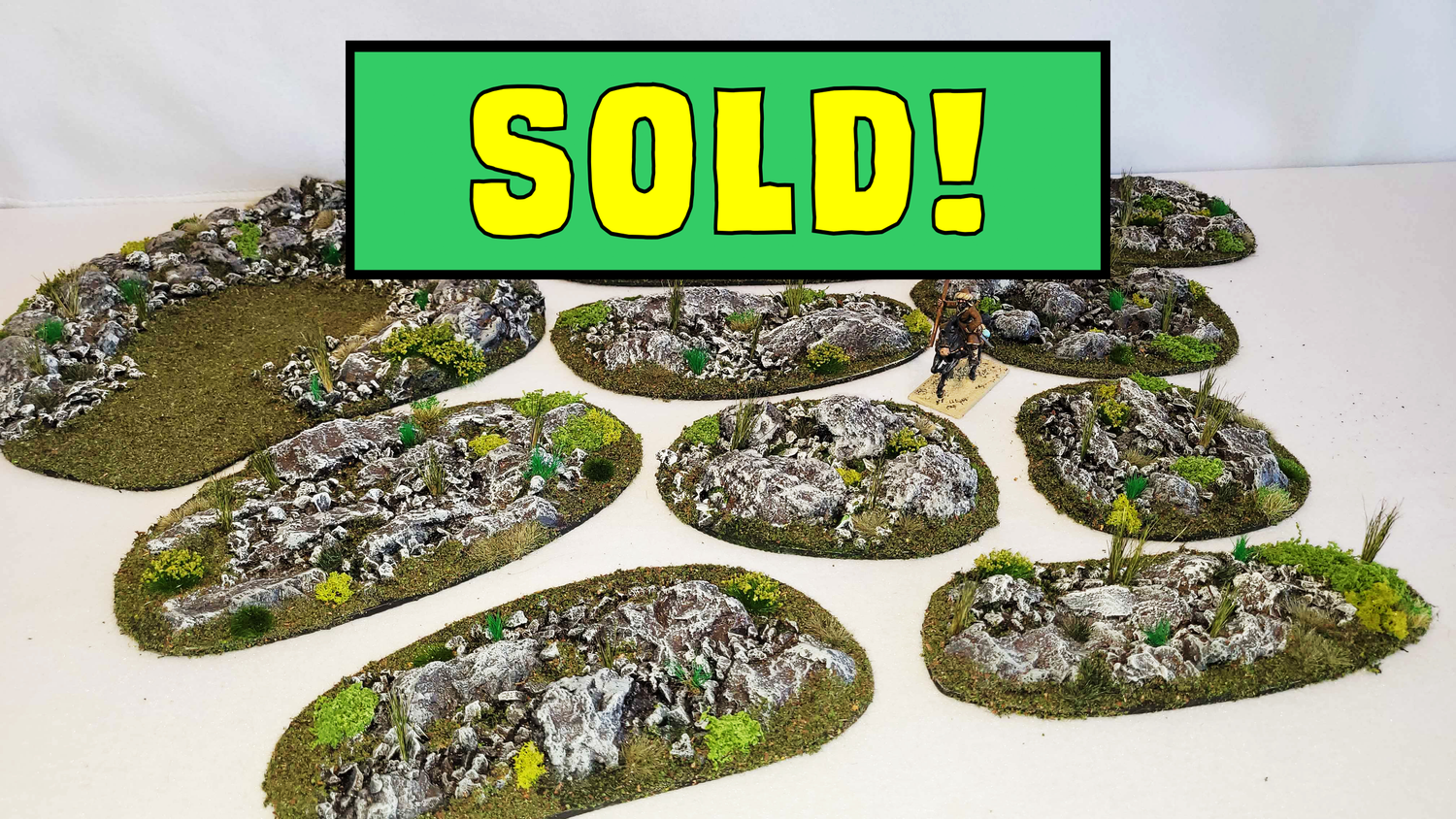 Rocky Scrubland Scatter Terrain Set – 10 Pieces