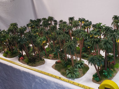 Mega Jungle Set - 25 Premium 28mm Terrain Pieces + 20 Bases + Matching Flock | Ready-to-Play Tropical Battlefield