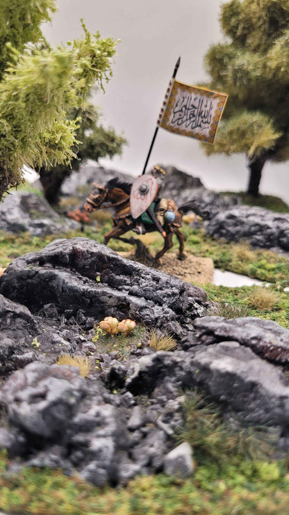 Rocky Highlands Modular Terrain Set | 5piece 28mm Wargaming Scatter Terrain with Trees Ships Free
