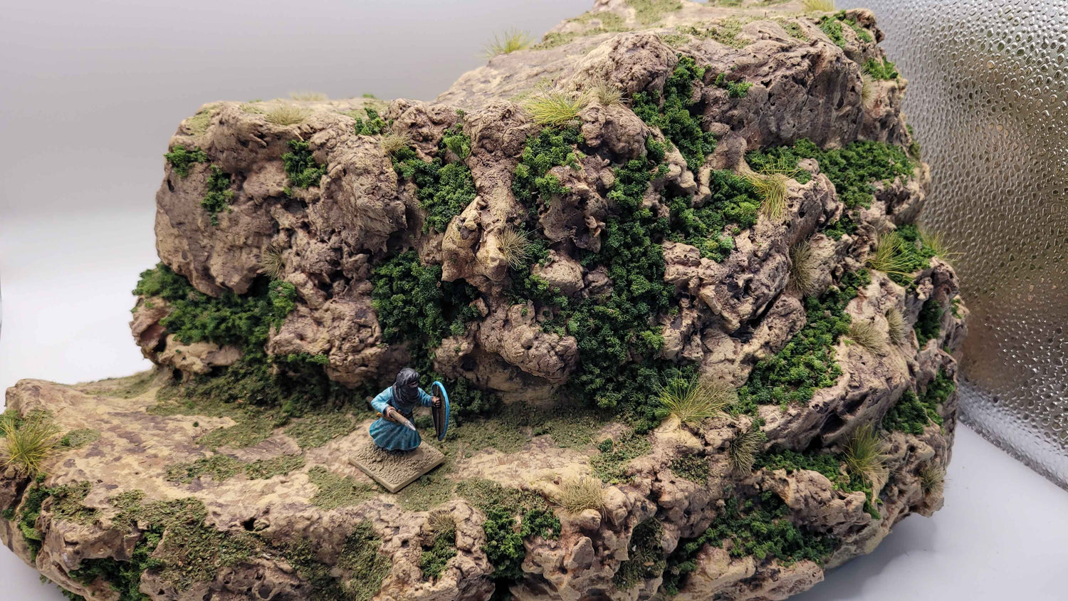 11-Piece Desert Rock &amp; Hill Terrain Set | 28mm Wargaming | Painted &amp; Flocked | Ready to Play