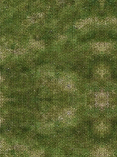 Grasslands Hex Battle Mat — FeltPro™ Cloth