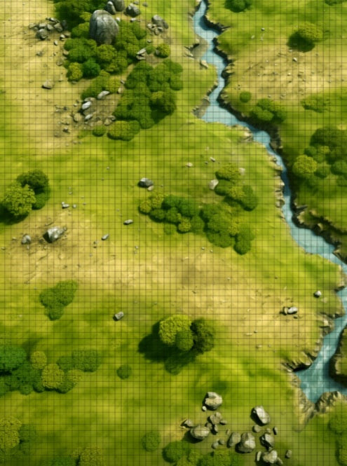 Vale of the Silver Stream FeltPro™ RPG Battle Mat