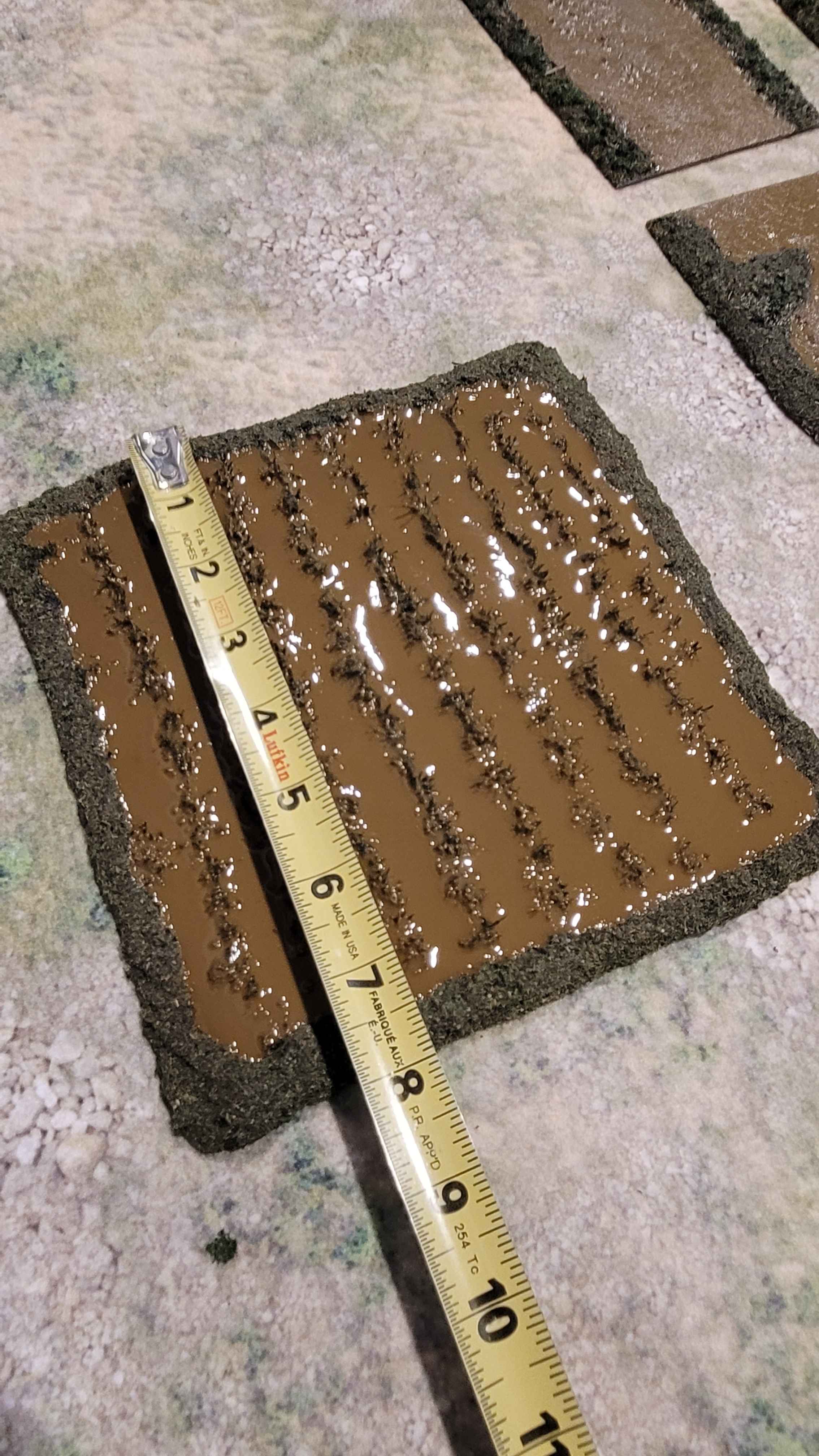 Handcrafted Vietnam/Jungle Terrain Set – River, Roads, Rice Paddy &amp; Jungle (28mm, Multi-Scale) – 44-Piece Complete Table Set