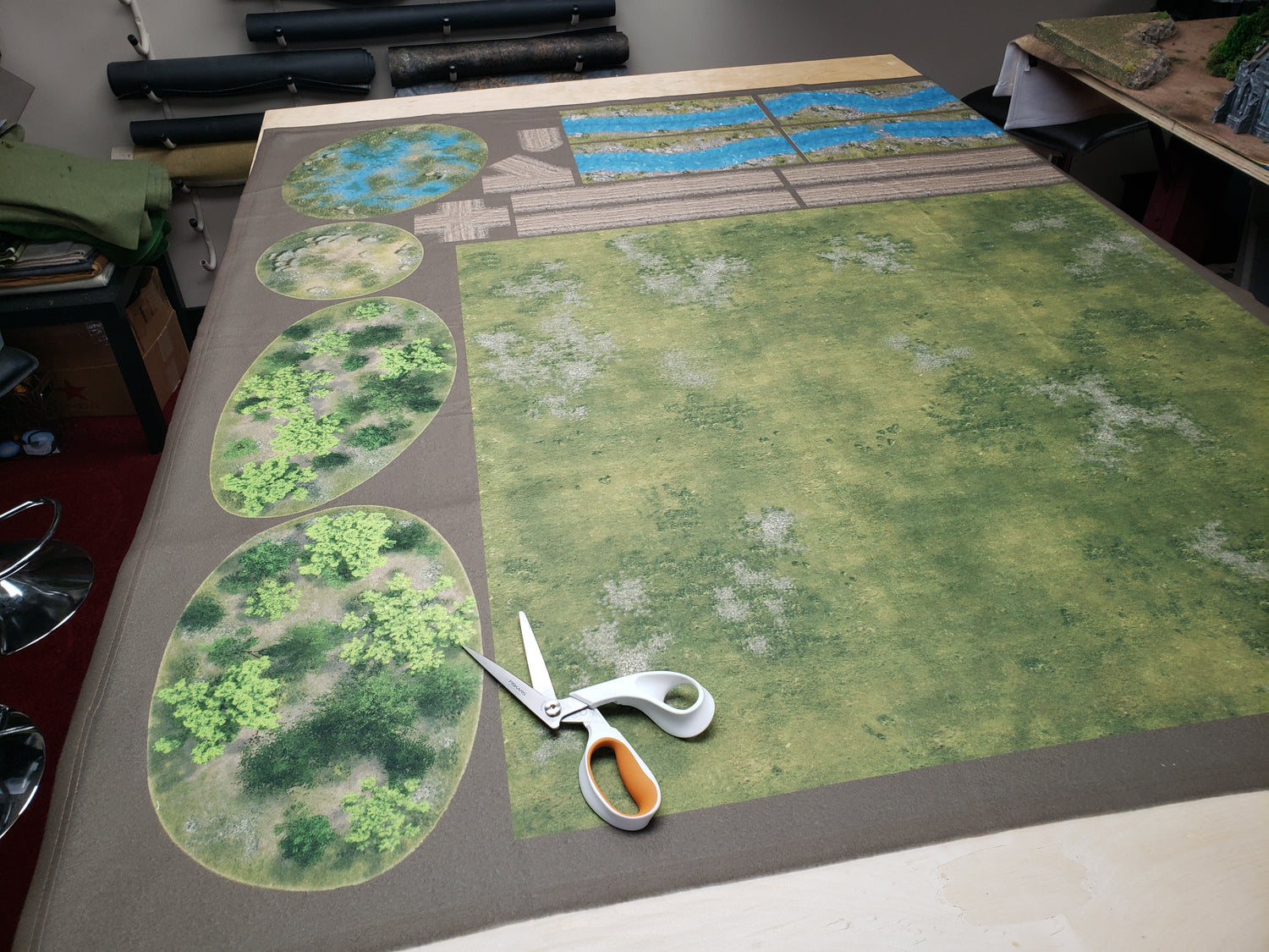 FeltPro™ One-Sheet Battlefield 50"x60" Cut &amp; Play Mat (3&