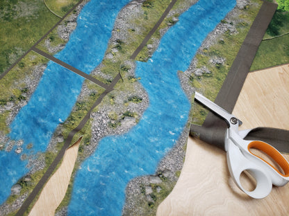 FeltPro™ Cut &amp; Play Terrain Set — Roads, River &amp; Woods (3 × 30x40 Sheets)