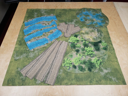 FeltPro™ One-Sheet Battlefield 50"x60" Cut &amp; Play Mat (3&