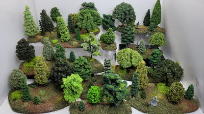 16 Piece 15mm Forest Terrain Set – Hand-Built Woodland Bases SHIPS FREE