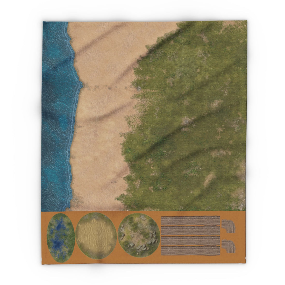 Oceanside FeltPro™ 4 ft x 4 ft Combo Battle Mat