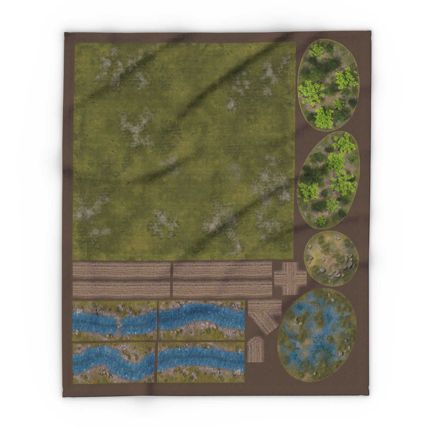 FeltPro™ One-Sheet Battlefield 50"x60" Cut &amp; Play Mat (3&
