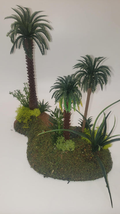 23-Piece Handcrafted Jungle Terrain Set – 28mm+ Wargaming Scenery