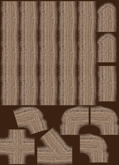 FeltPro™ Cut &amp; Play Dirt Road Set — Large (4" Wide, ~150" Total Road)
