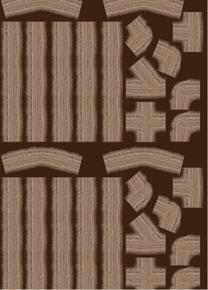 FeltPro™ Cut &amp; Play Dirt Road Set — Small (2.5" Wide, ~130" Total)
