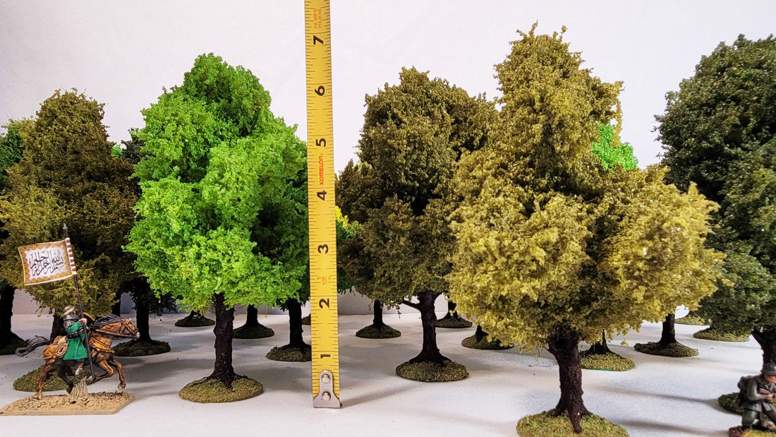 Handmade Large Wargaming Tree (6"–8") — Individually Based, Ready to Play | 28mm Scale