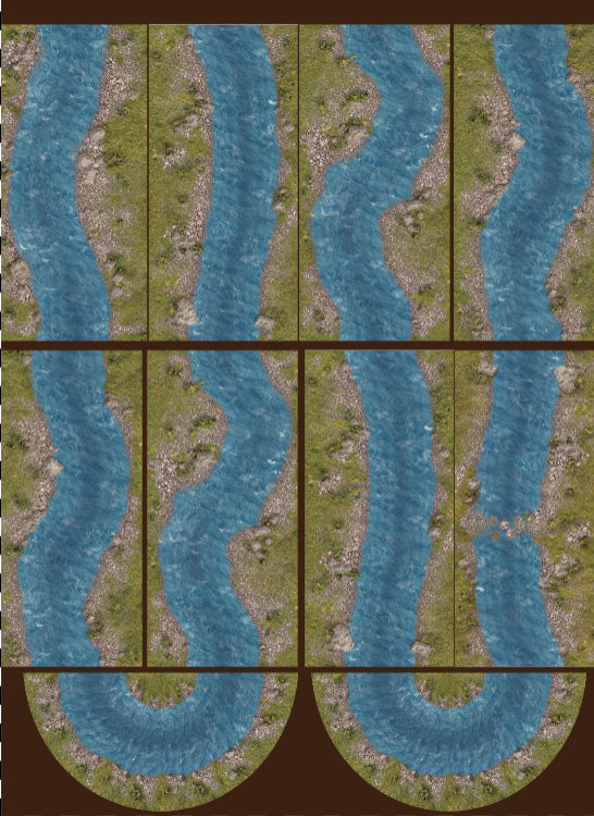 FeltPro™ Cut & Play River — 3" Wide, 30" x 40"